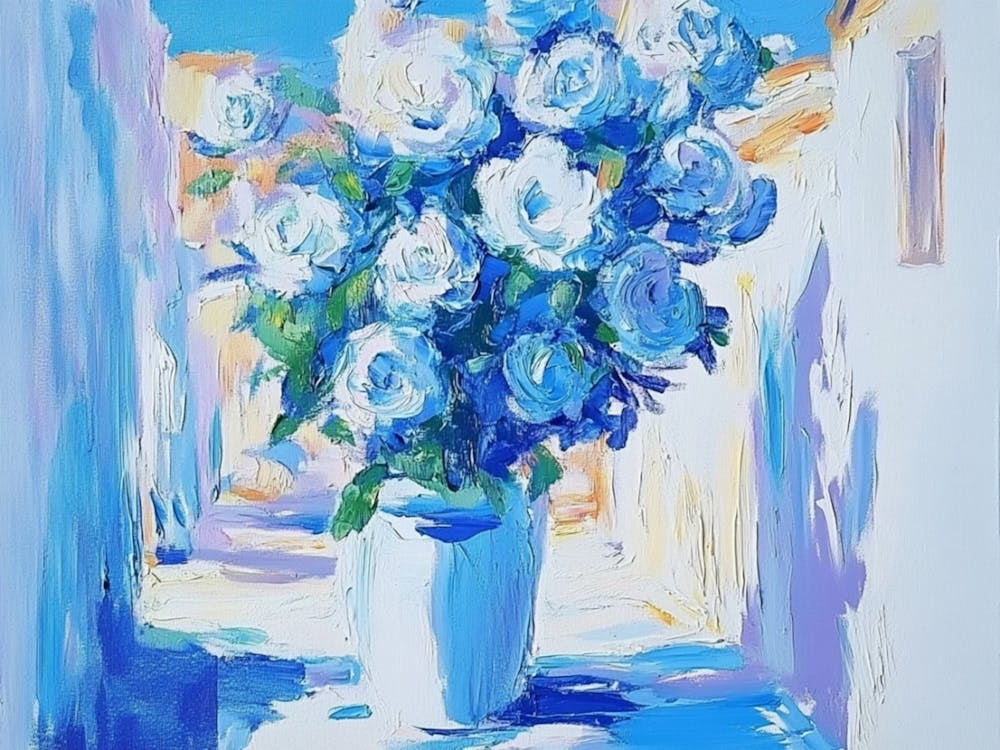 Blaue Rosen 4