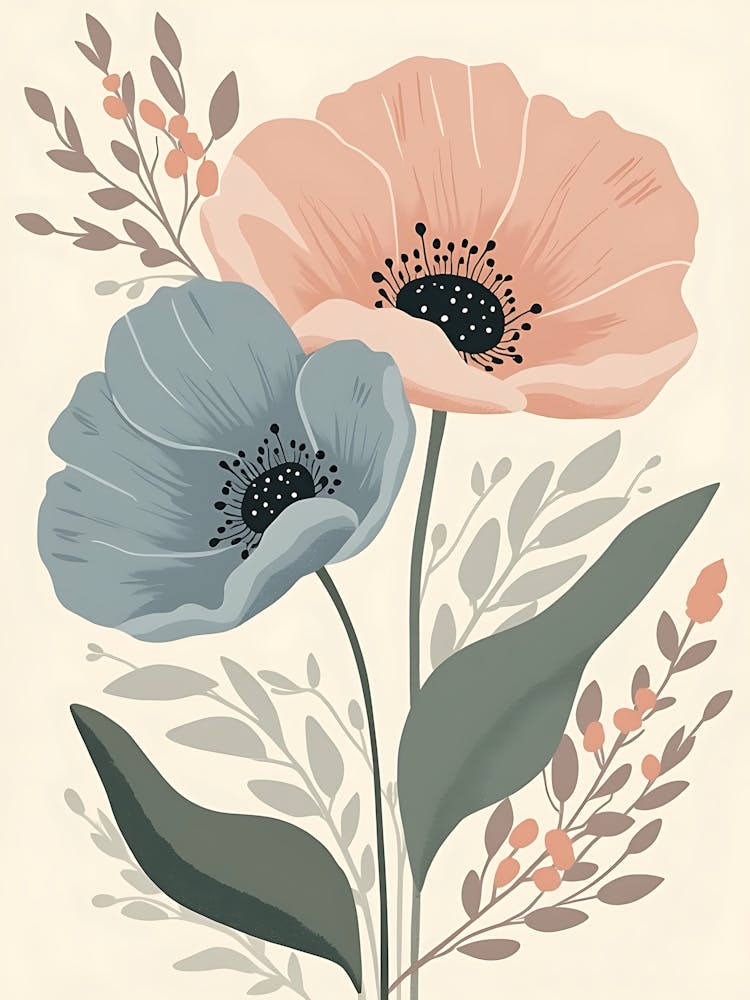 Minimalist Floral Decor in Earthy Hues