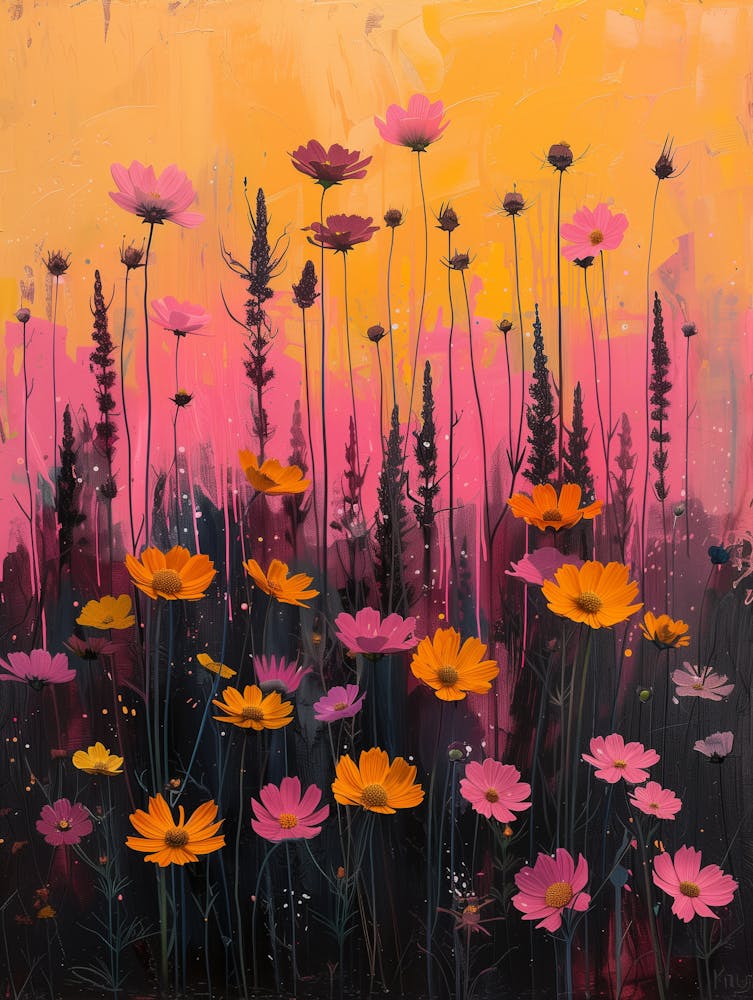 Sunset Flowers