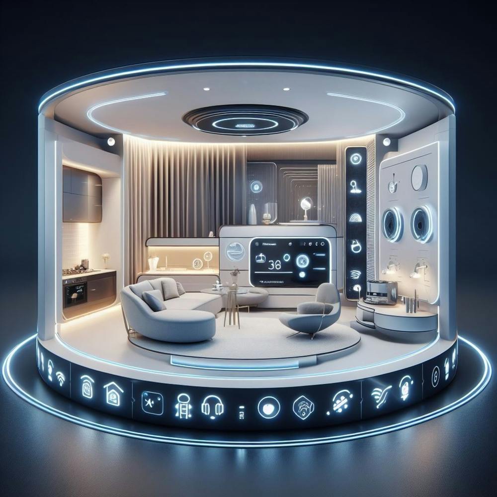 Futuristisches Wohnzimmer