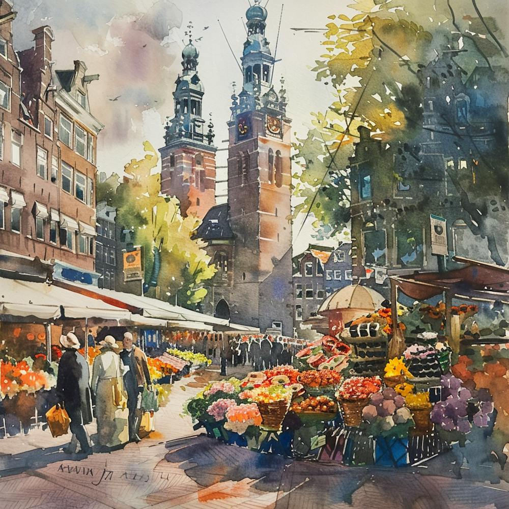 The Bloemenmarkt (Flower Market) Amsterdam Series 3