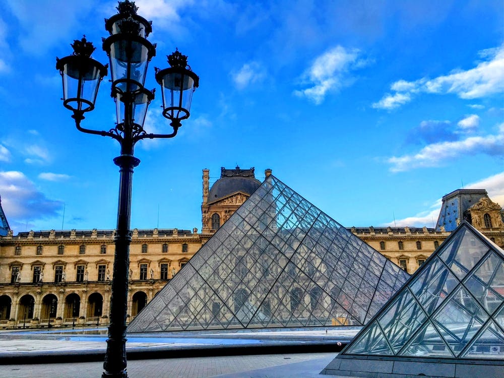 Blue Skies at the Louvre (Paris Series)