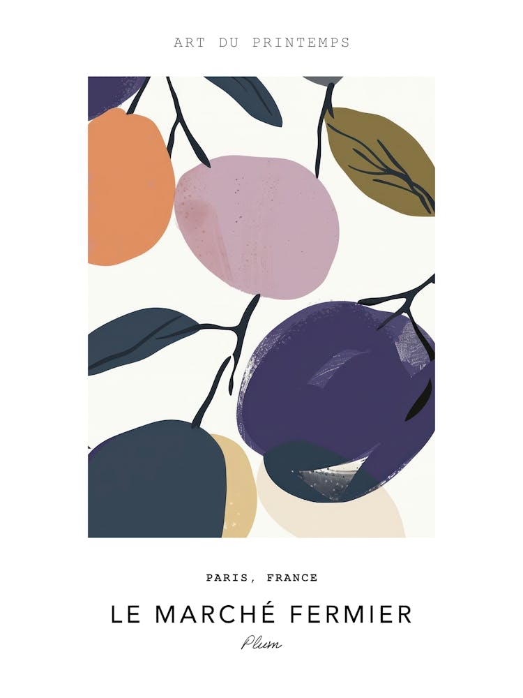 Plum Le Marche Fermier Poster 3