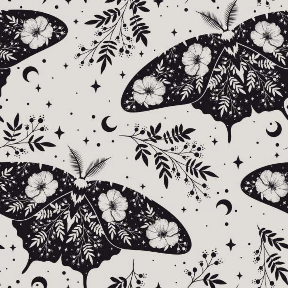 Black And White Moths