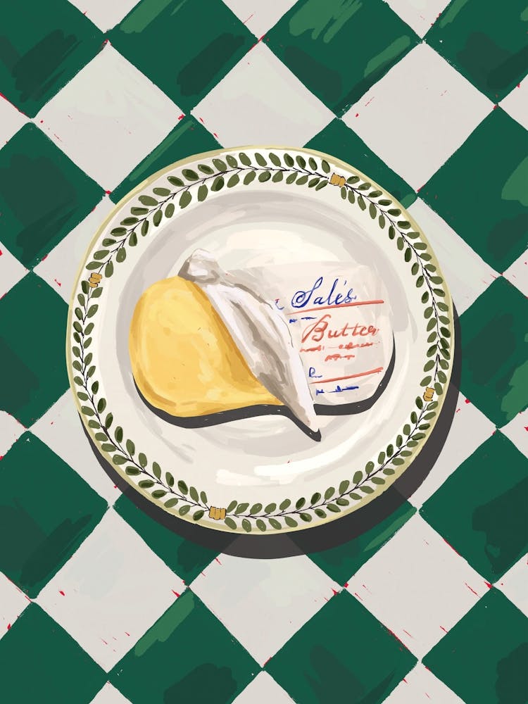 Butter Stick Painting Poster