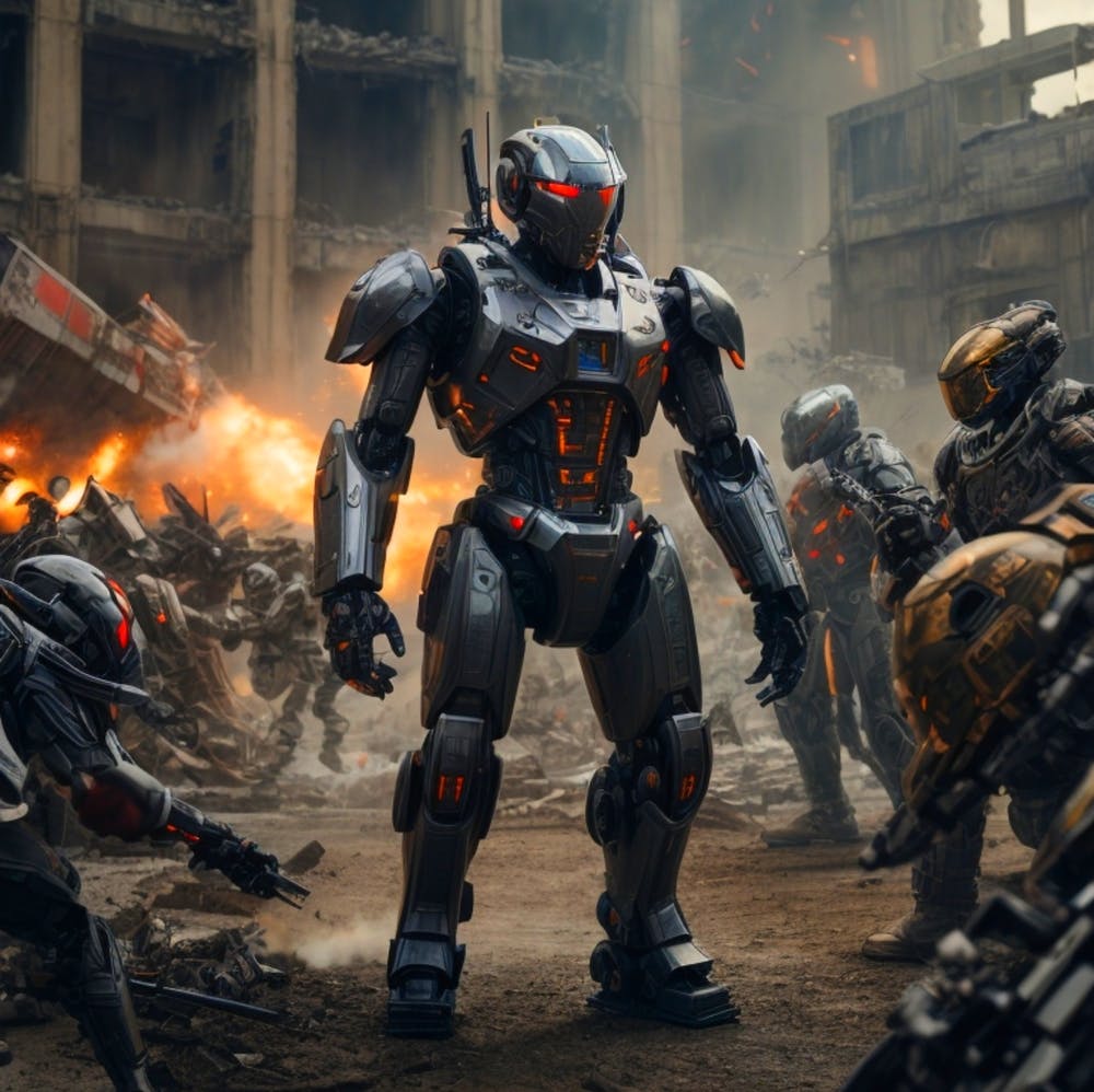 Futuristic Robot War 1