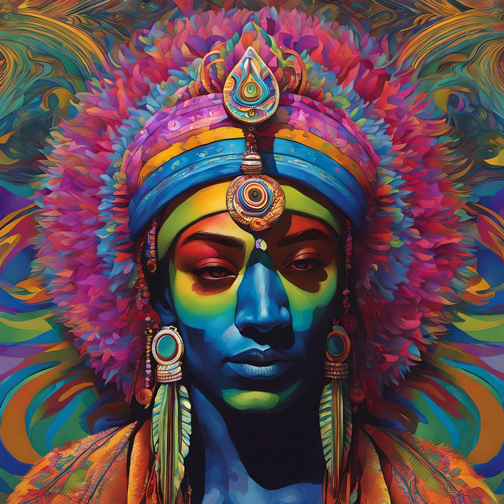 Psychedelic Tribal Woman