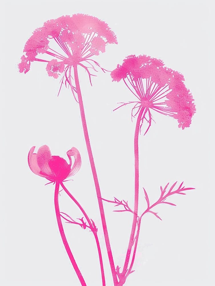 Hot Pink Queen Annes Lace 1