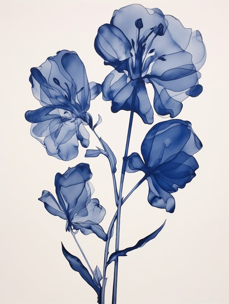 Blue Botanical Freesia 3