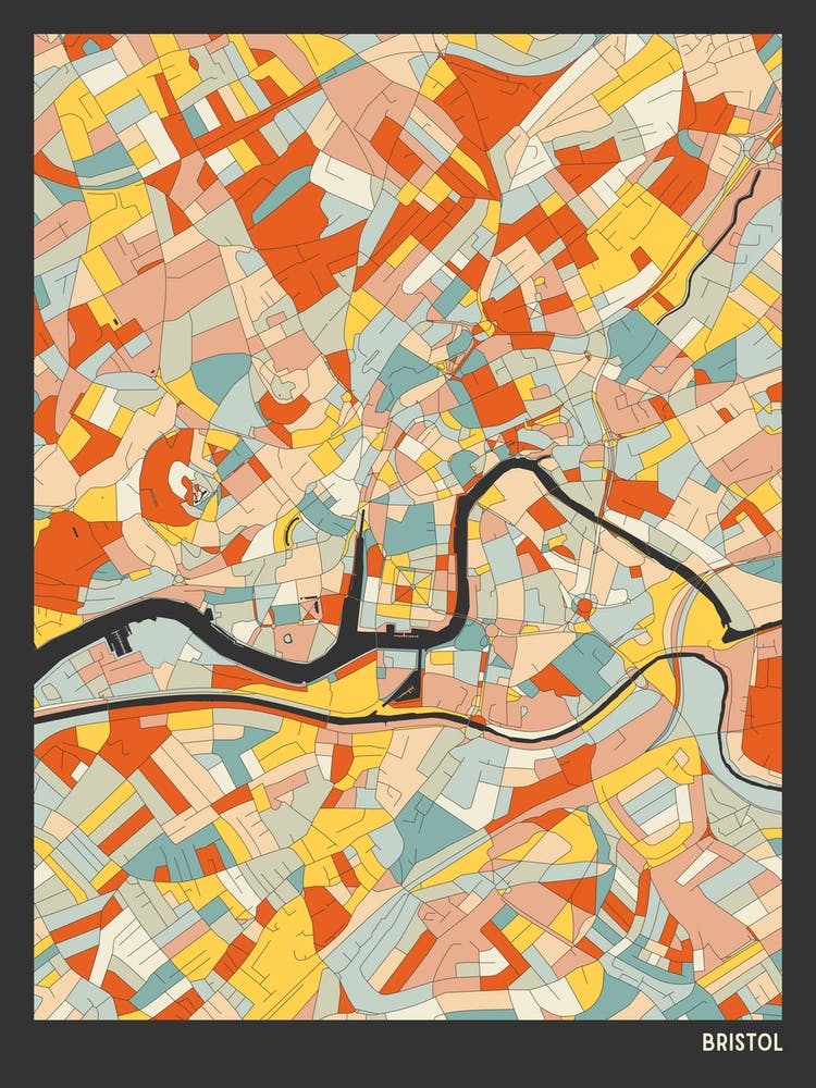 Bristol England Uk Map