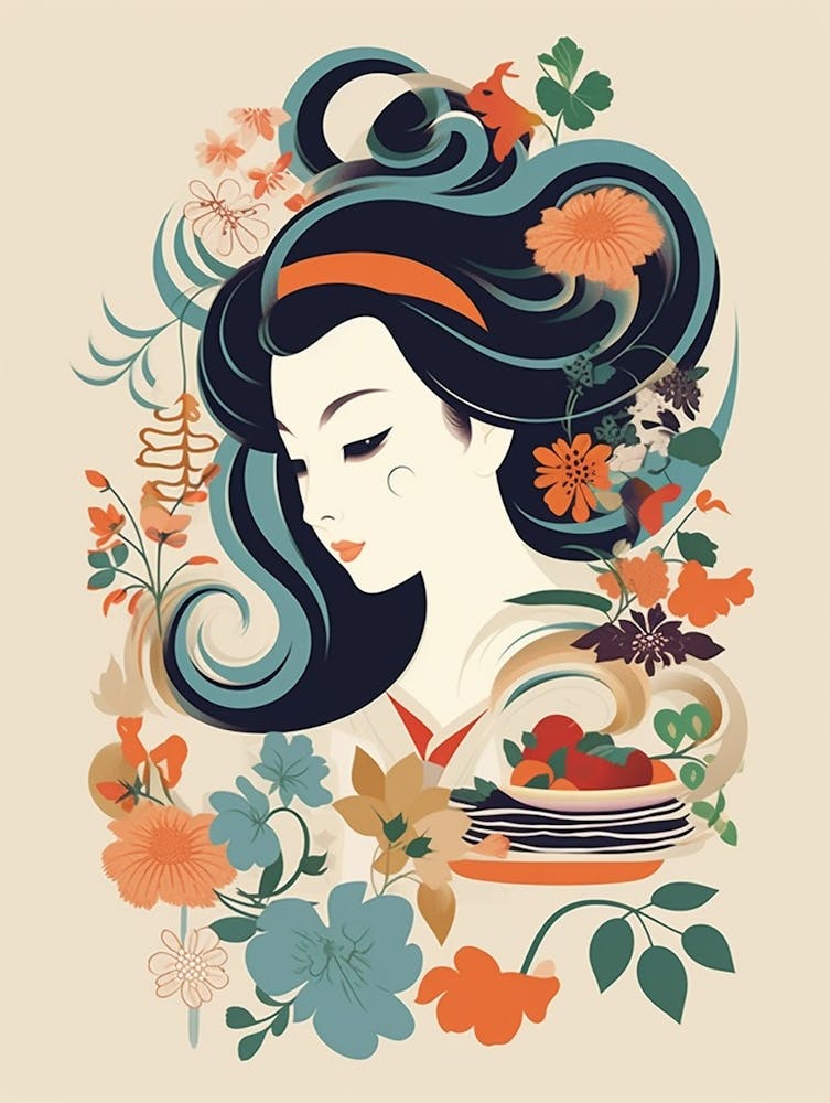 Japanese Calligraphy Illustration 11