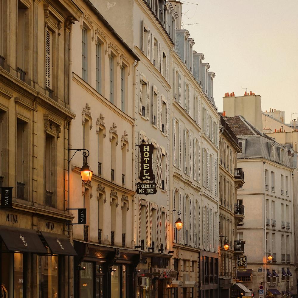 Paris St Germain Streets At Dusk  Square