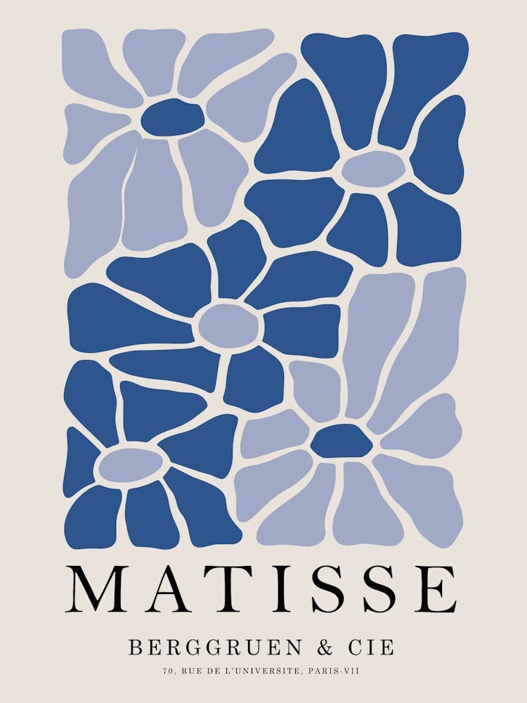 Matisse Inspiriert Blaue Blumen