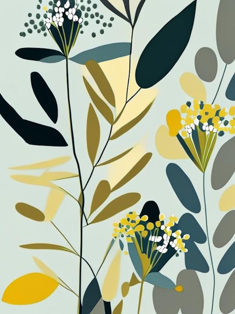 Wild Quinine Wildflower Modern Muted Colours 2