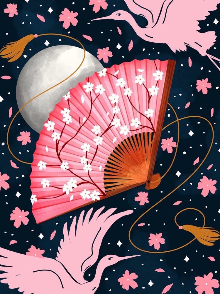 Cherry blossom Fan