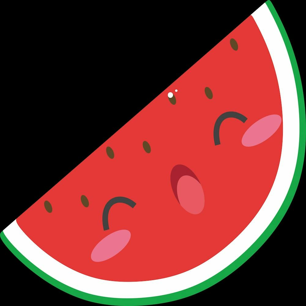 Fruit Watermelon Cute Kawaii Healthy Seeds Face