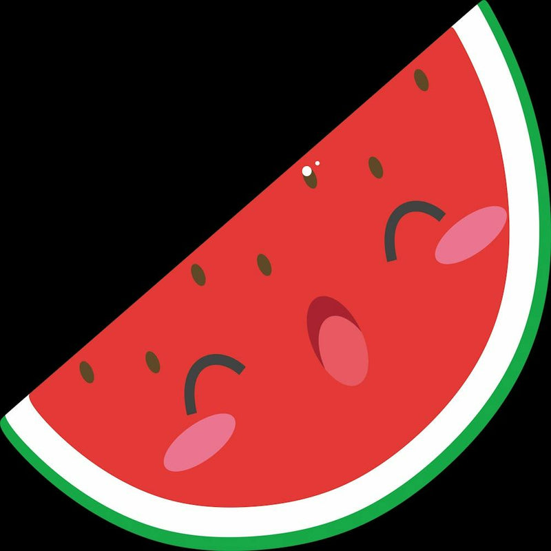 Fruit Watermelon Cute Kawaii Healthy Seeds Face