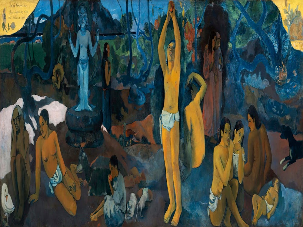 Where Do We Come From What Are We Where Are We Going (1897), Paul Gauguin