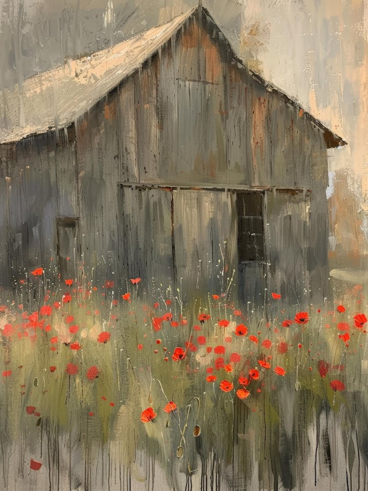 Poppies In The Barn 1