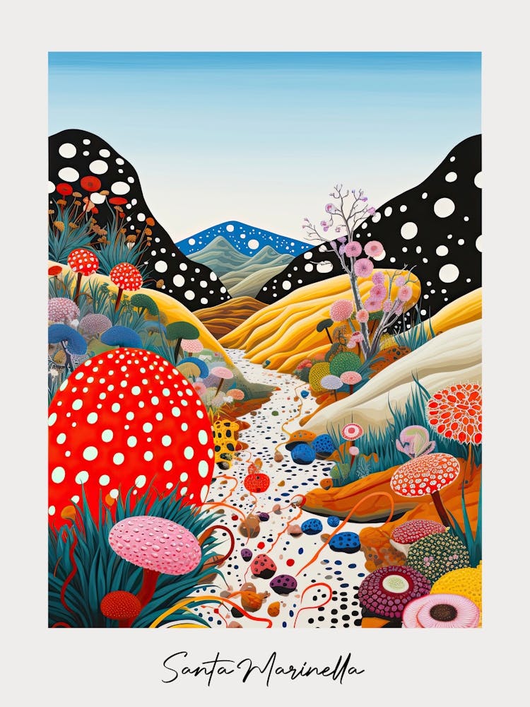 Poster Of Santa Marinella, Italy, Illustration In The Style Of Pop Art 3