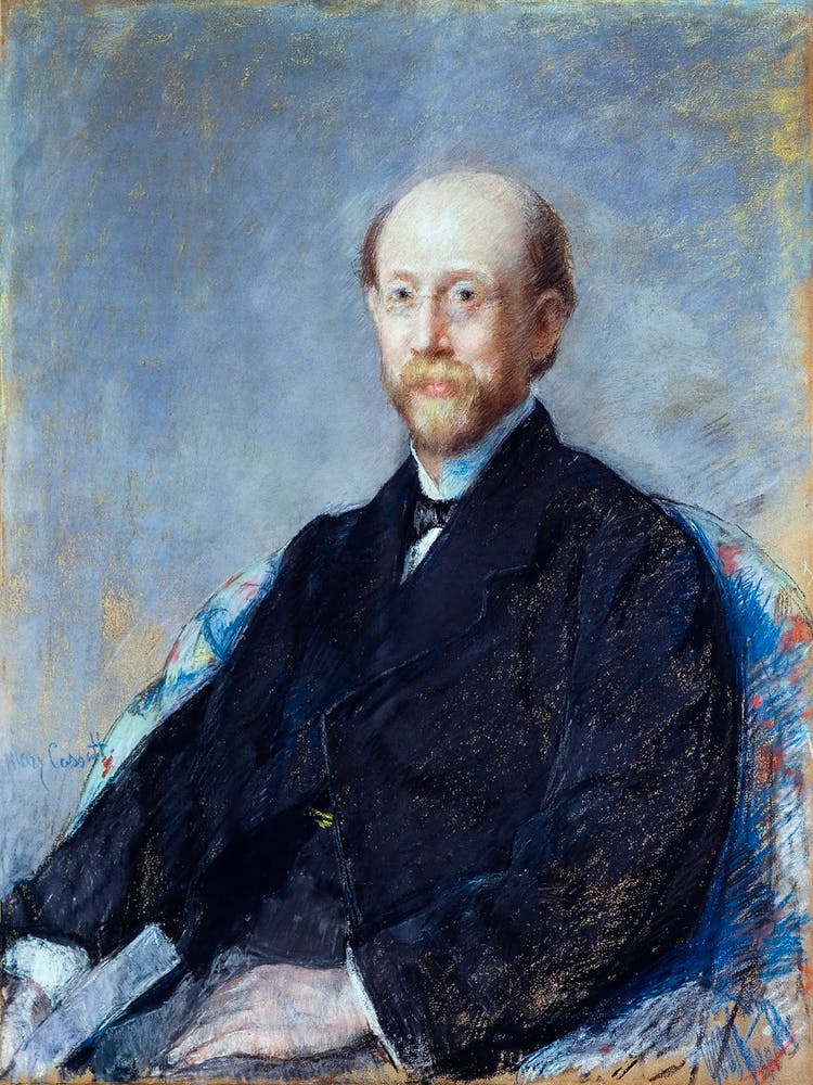 Portrait Of A Man (1879), Mary Cassatt