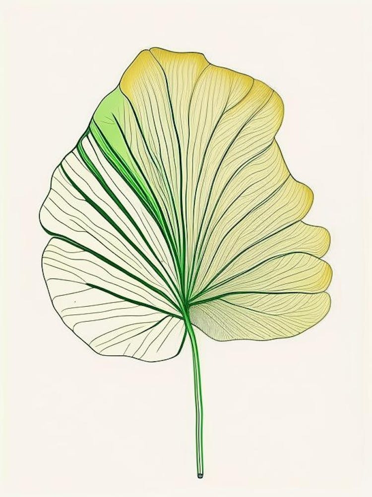 Ginkgo Leaf Warm Tones 7