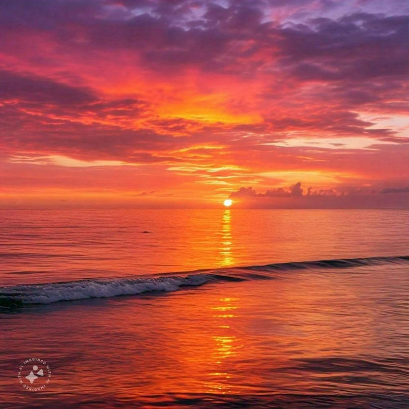 A rare scene of sunsets