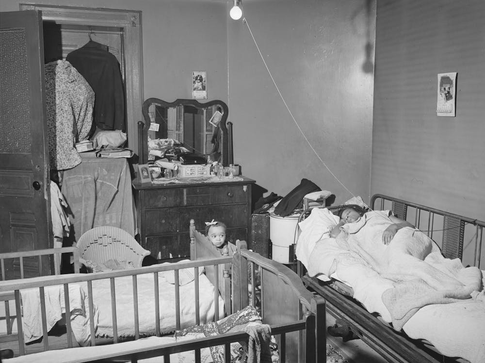 Crowded Apartment Of Railroad Worker, Chicago, Illinois By Russell Lee