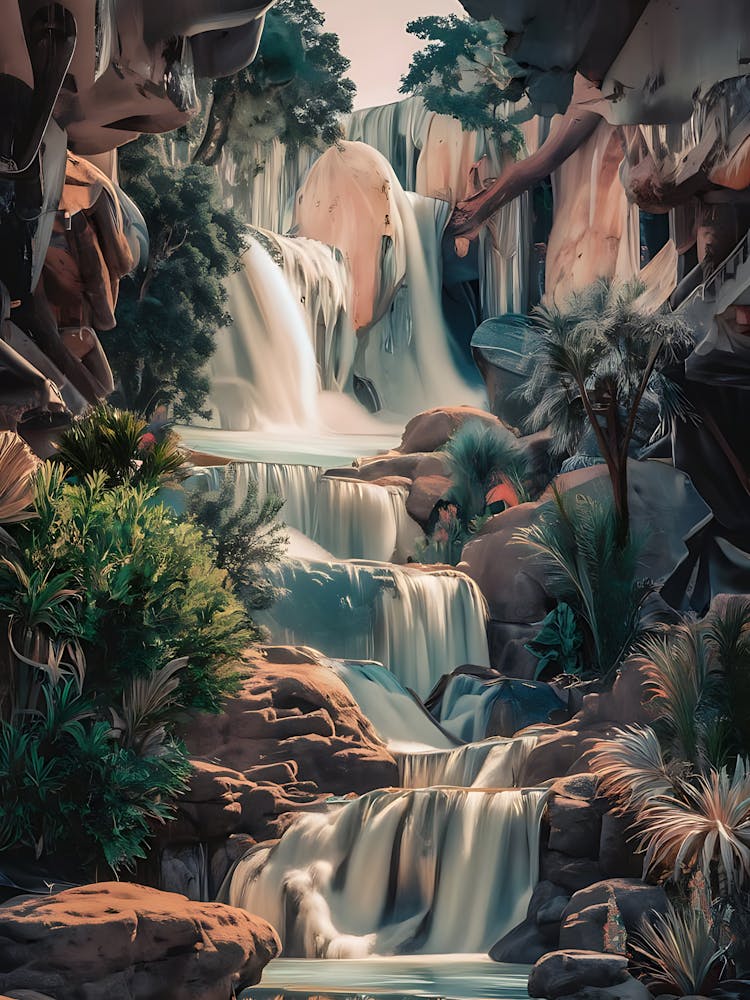 Waterfall In The Jungle