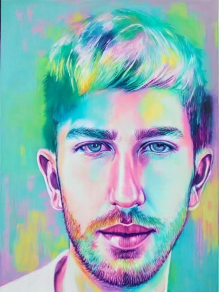 Calvin Harris Colourful Illustration