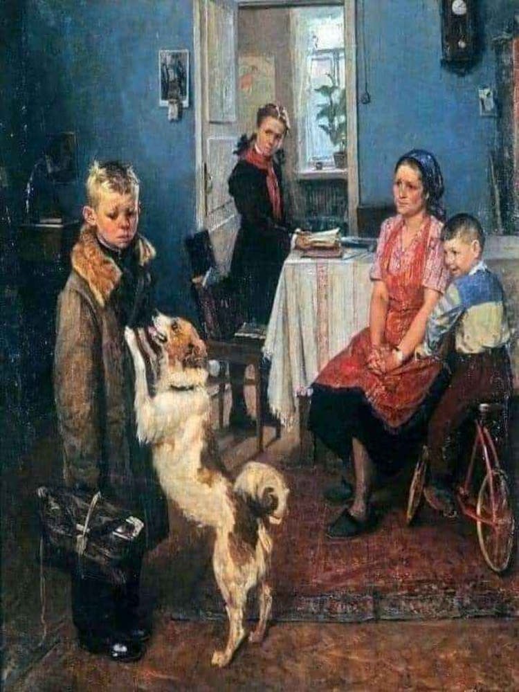 Family With A Dog