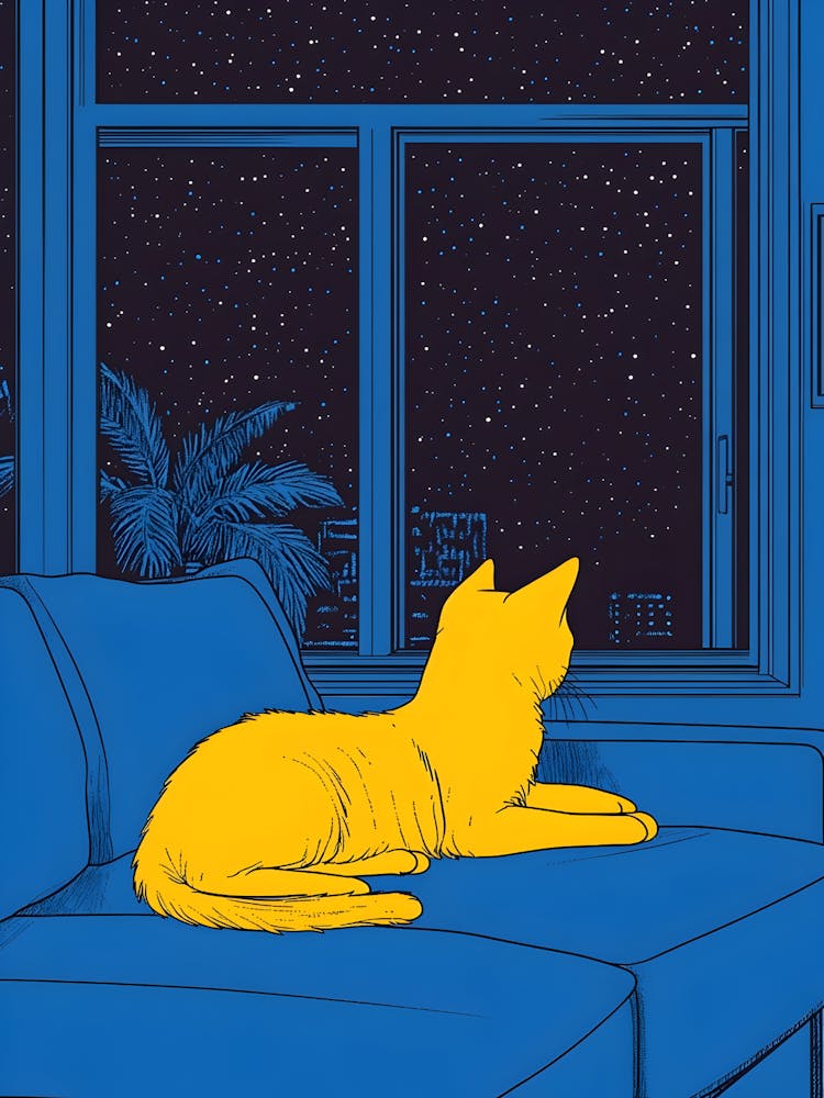 Cat At Night