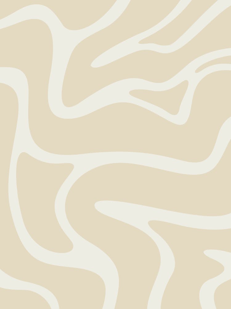 Beige Wavy Wallpaper