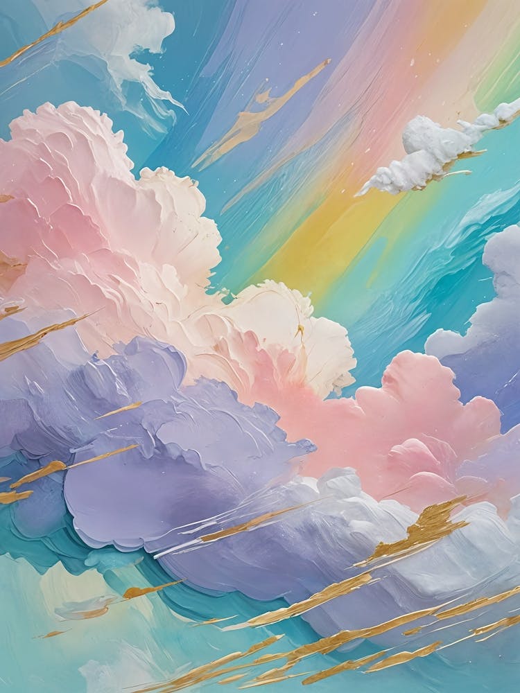 Rainbow Clouds In The Sky no2