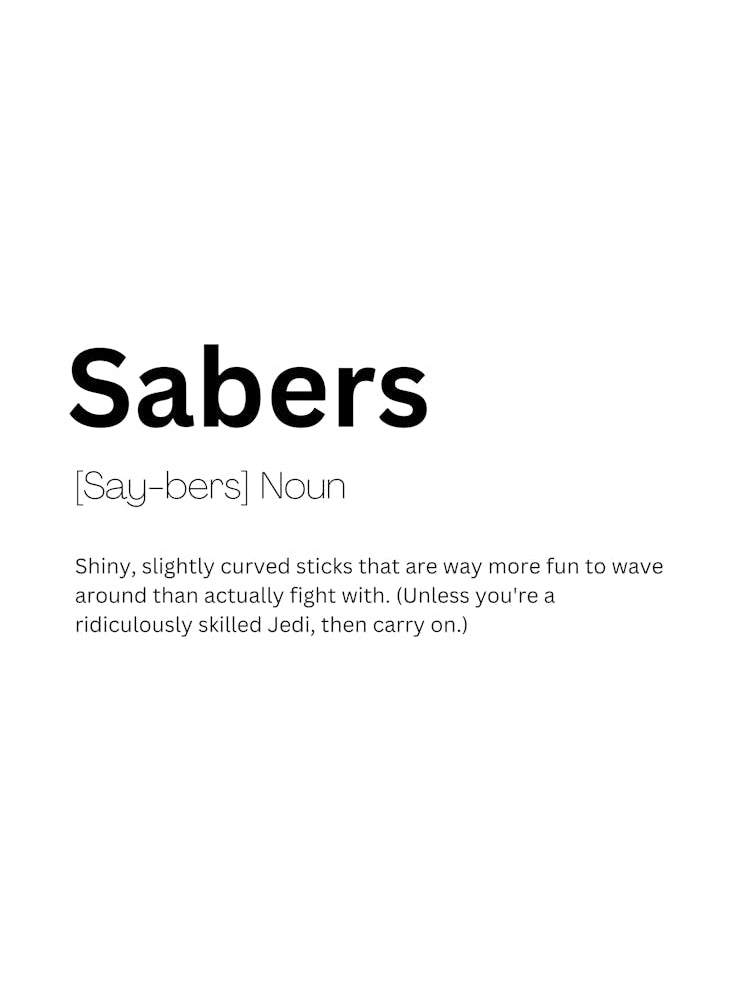 Sabers Definition Meaning
