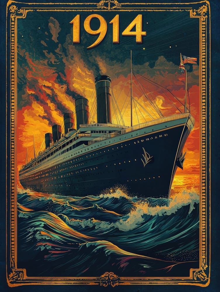 Aihrgdesign A Vintage Travel Poster Of A Grand Steamship Emba E66812ac Bada 4480 9034 033577e273c9 3