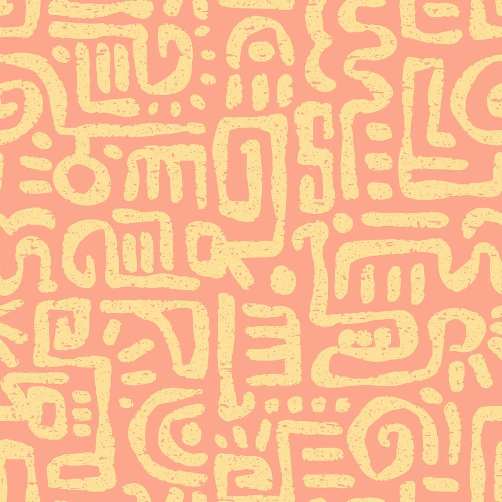 Tribal Pattern Peachy