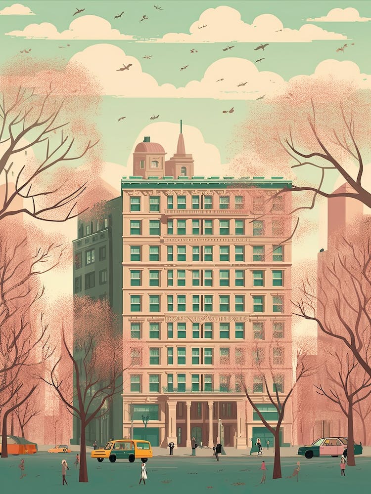 New York United States Illustration De Voyage 3