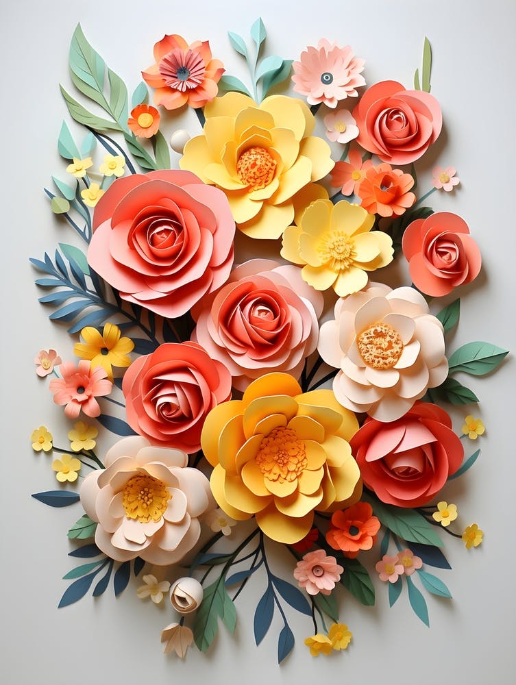 Papierblumen 7