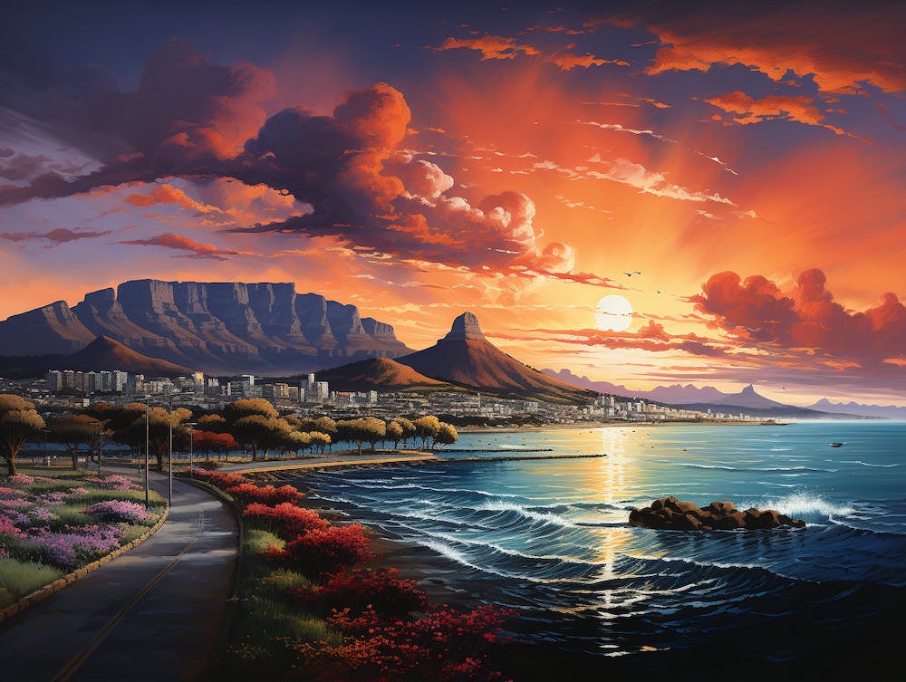 Sunset In Cape Town