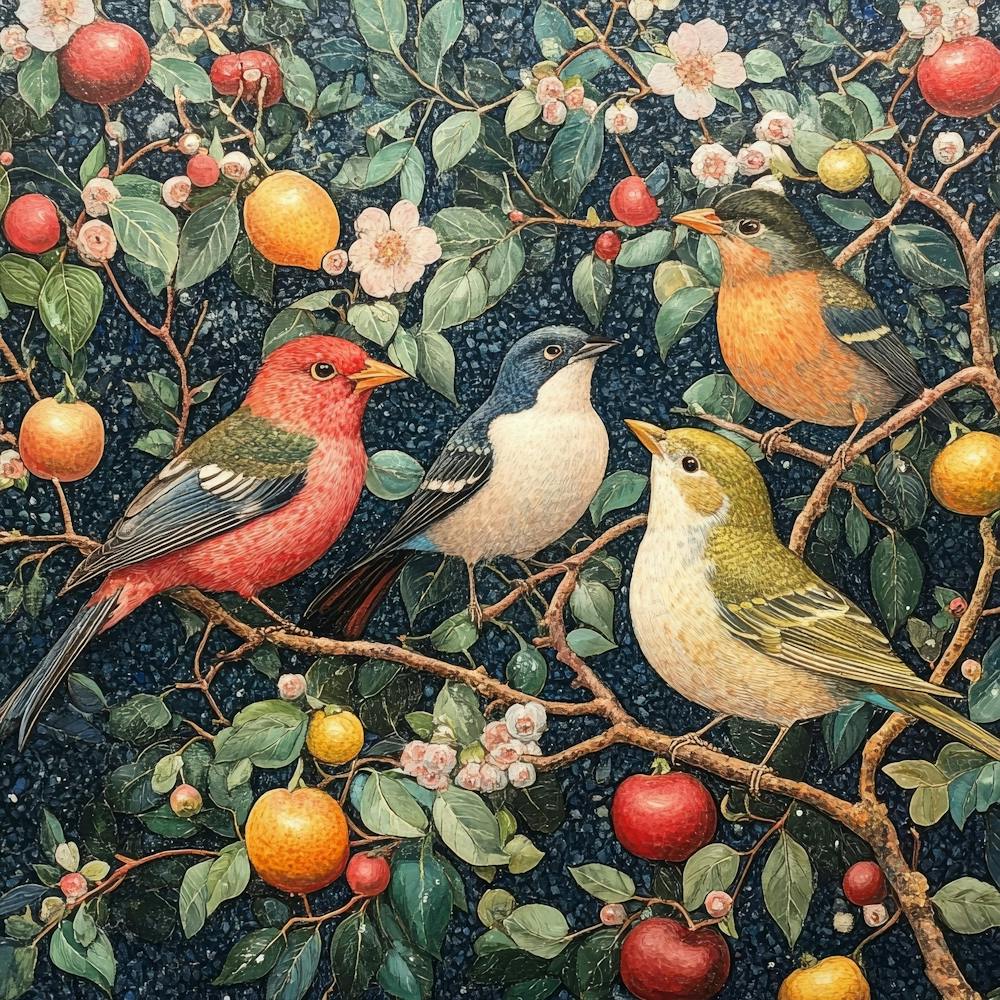 1anamulhaqueanik William Morris Exhibition Birds Series Painting 5f8de1e3 0f71 4a18 9b87 C675631ed49f Topaz Upscale 2x
