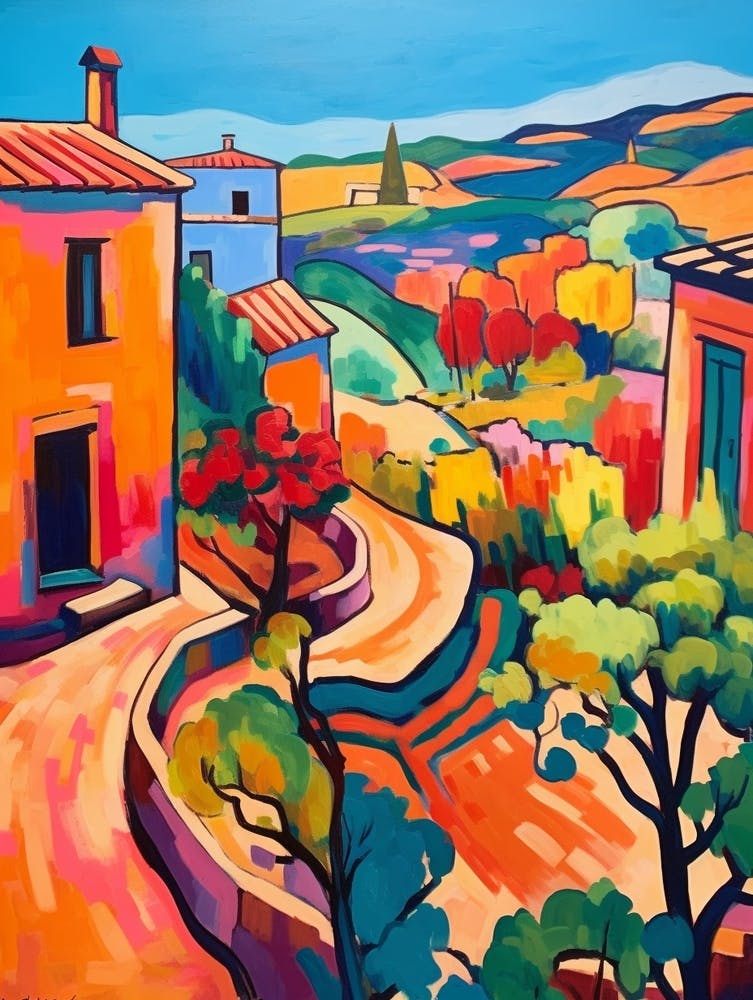 Agrigento Italy 1 Fauvist Painting