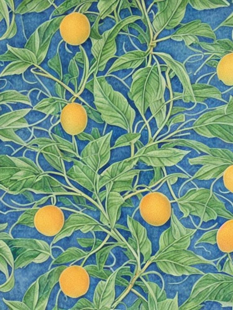 Mango Vintage Botanical Fruit