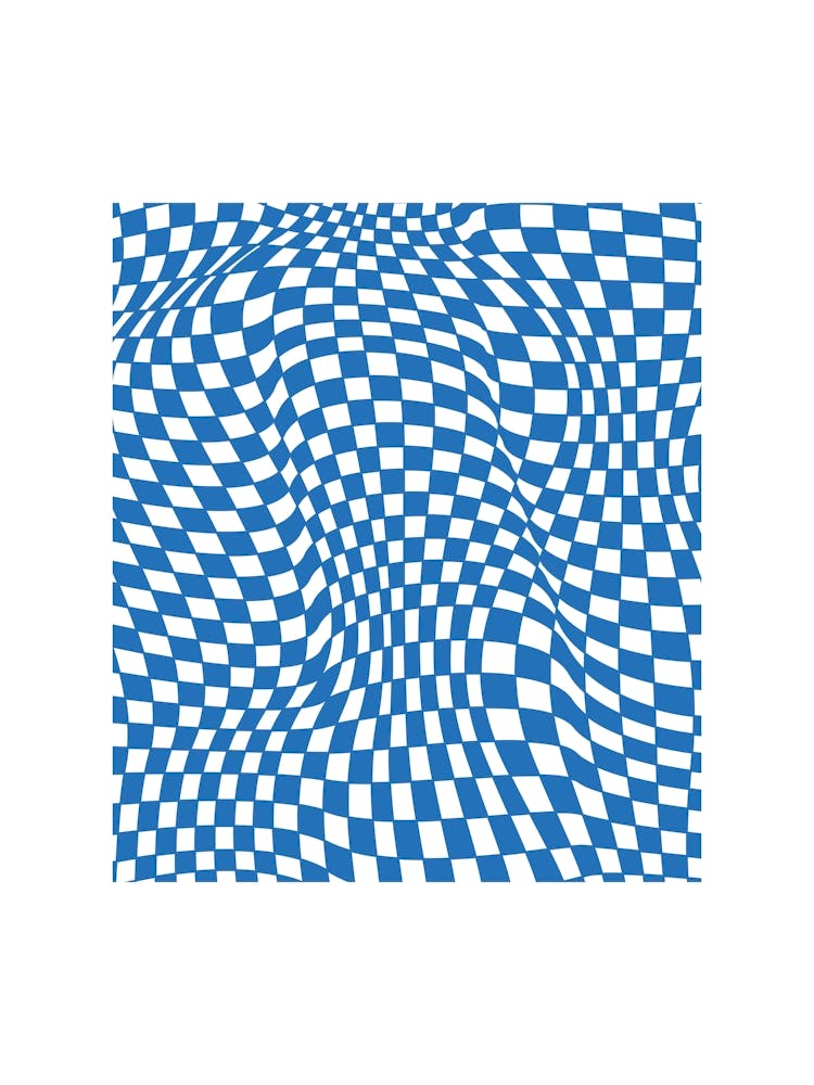 Checkerboard Pastel Blue