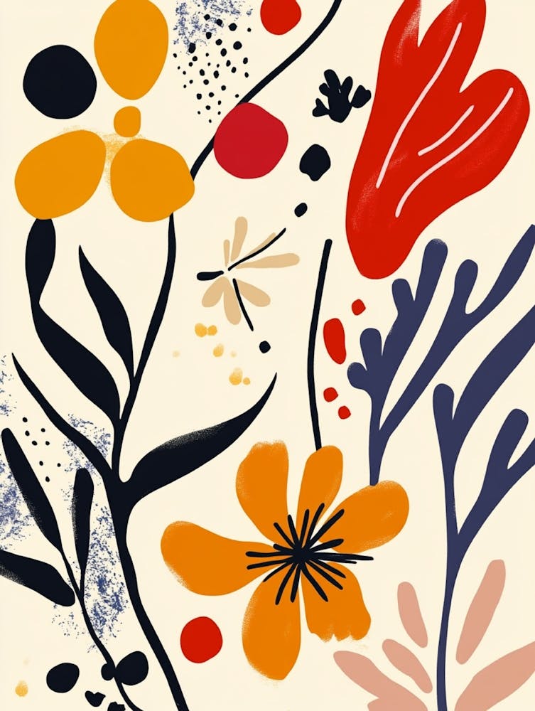 Abstract Flower Painting 12