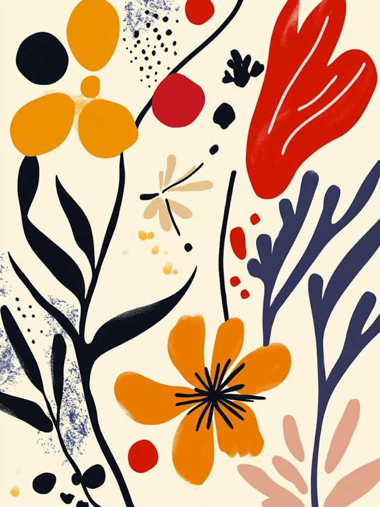 Abstract Flower Painting 12