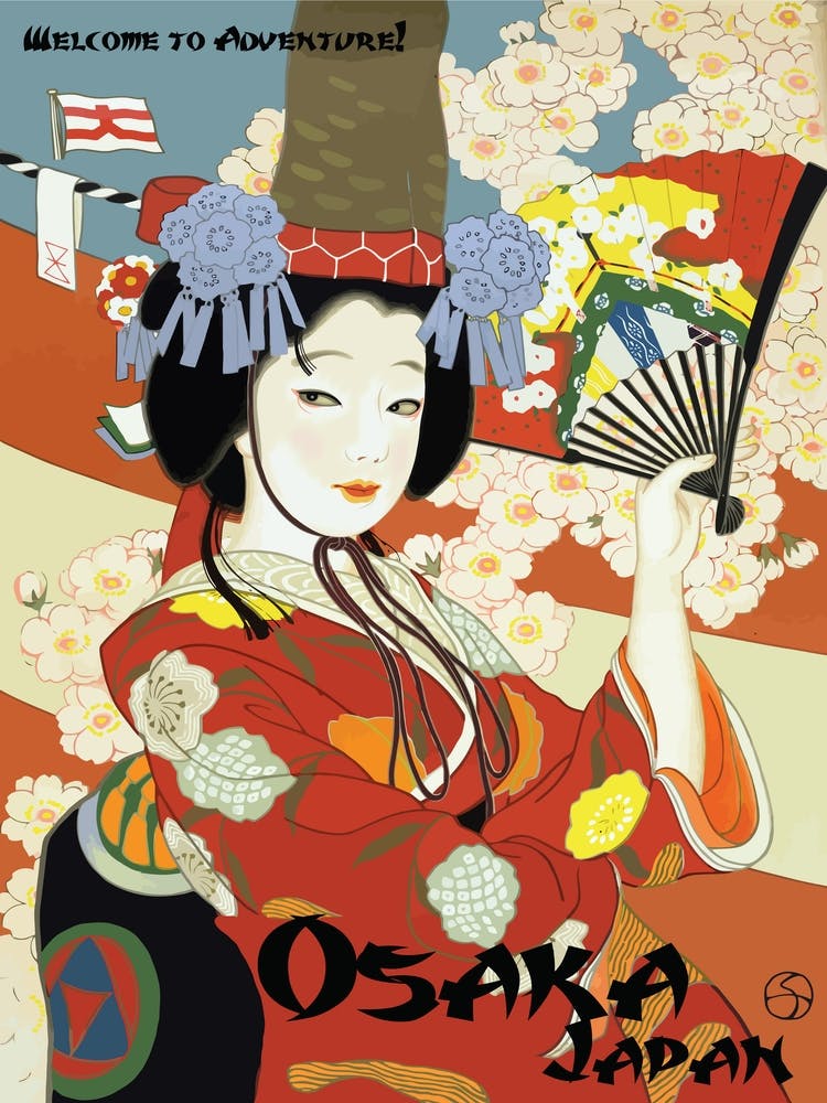 Osaka Lady, Geisha, Japan