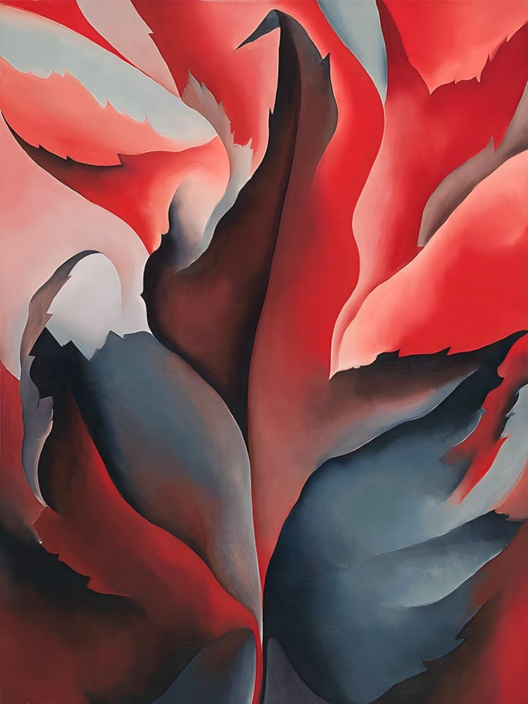 Georgia O'Keeffe - The Red Maple at Lake George