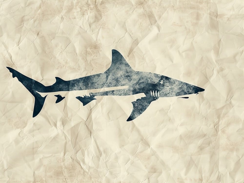 Grey Shark Silhouette 6