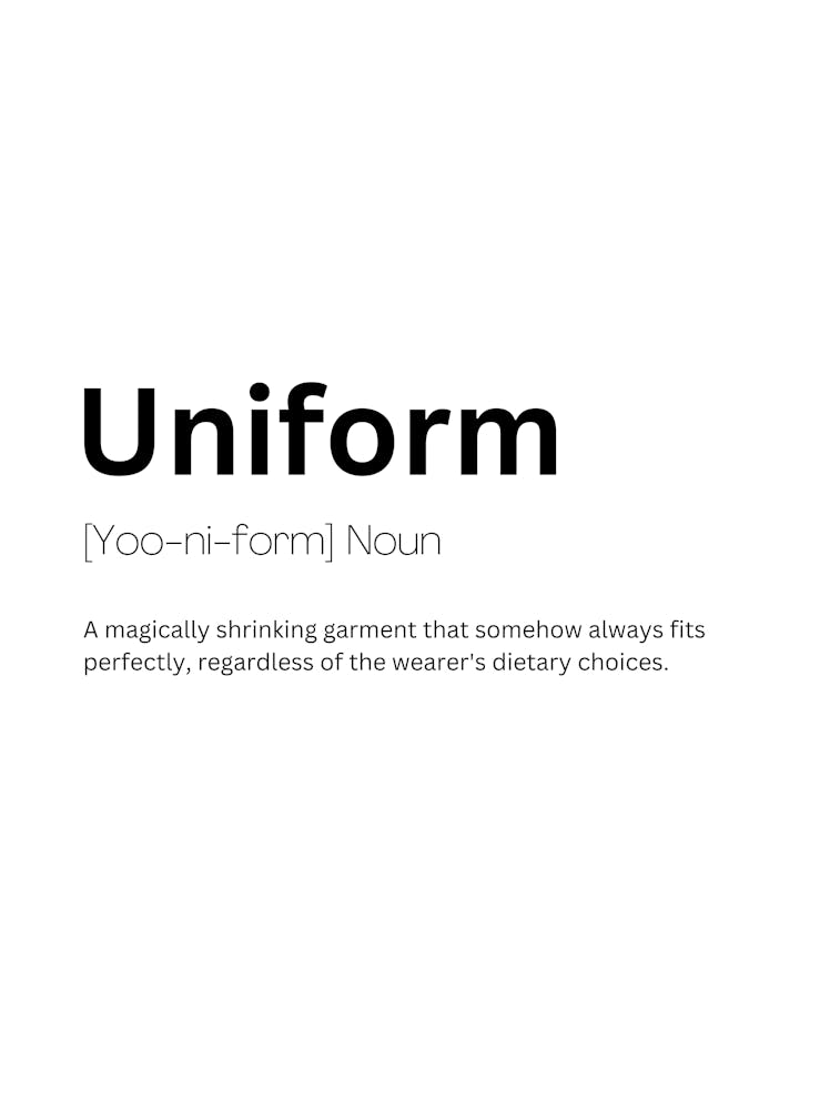 Uniform Definition Meaning Art Print by Kaigozen – Fy!
